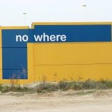 Detail. In some place in middle of nowhere..., 2007 Paint and vinyl on wall. Variable measures Viator. Almería, Spain. Artegira Art Fair 2007.