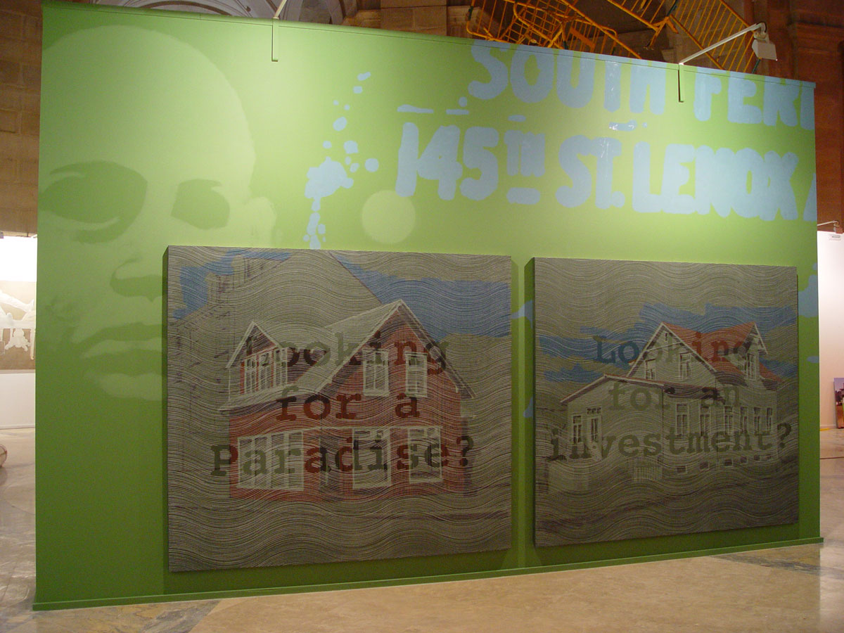 Wall Painting Installation view in The Recreated City Exhibition. 2003