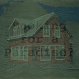 Looking for a paradise?, 2000. Chalk paint and Omnicrom/wood. 82,6 x 94,4 inches. (210x240cm)