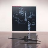 Without end, 1986 Picture and sculpture. Iron and oil on wood.