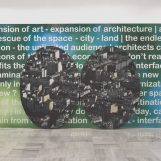 The best views of the city, 2009 Oil on canvas. 108,2 x 78,7 inches. 2 ovals. (275x200cm). Digital print on PVC Mesh canvas. 137,7 x 275,5 inches. (350x700cm)