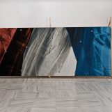 The Simbol, 2009 Oil on canvas and wood structure. Painting: 680 x 250 cm wood structure: 310 x 680 x 85 cm