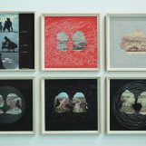 Views of New York, 2018. White tempera on paper and laser cut/maps of New York. 6 units of variable measures.