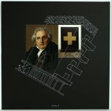 Utopias Essays, 2018. White tempera on black cardboard and laser cutting/Images of Art History. 50x50cm.