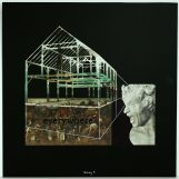 Utopias Essays, 2018. White tempera on black cardboard and laser cutting/Images of Art History. 50x50cm.