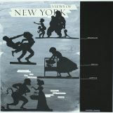 Views of New York, 2018. White tempera on paper and laser cut/maps of New York. Variable measures.