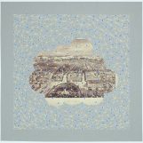 Views of New York, 2018. White tempera on paper and laser cut/maps of New York. Variable measures.