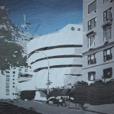 Duplex Study, 2005. Oil and omnicrom marker/canvas. 87,7x87,7 inchs.