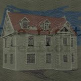 The right realtor, 2003. Oil and omnicrom marker/wood. 87,7x94,5 inchs.