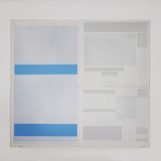 Two Blues, 2024. Front Pages & Headlines Series. 57x62cm.