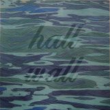 Hall Wall, 2020. Óleo sobre lienzo y lápiz blanco. 180x180cm.