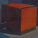 Standard, 2019. Óleo sobre lienzo y lápiz blanco. 200x200cm.